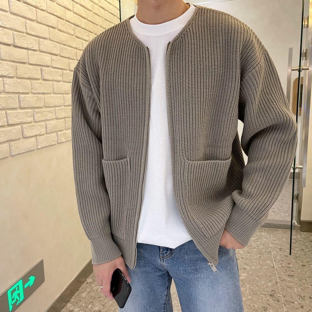 Thomas | Knitted Zip-Up Sweater