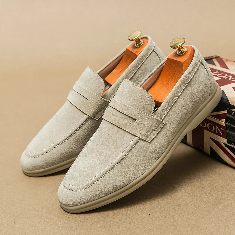 Bailey | Vinthentic Burri Suede Loafers