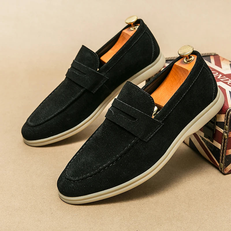 Bailey | Vinthentic Burri Suede Loafers