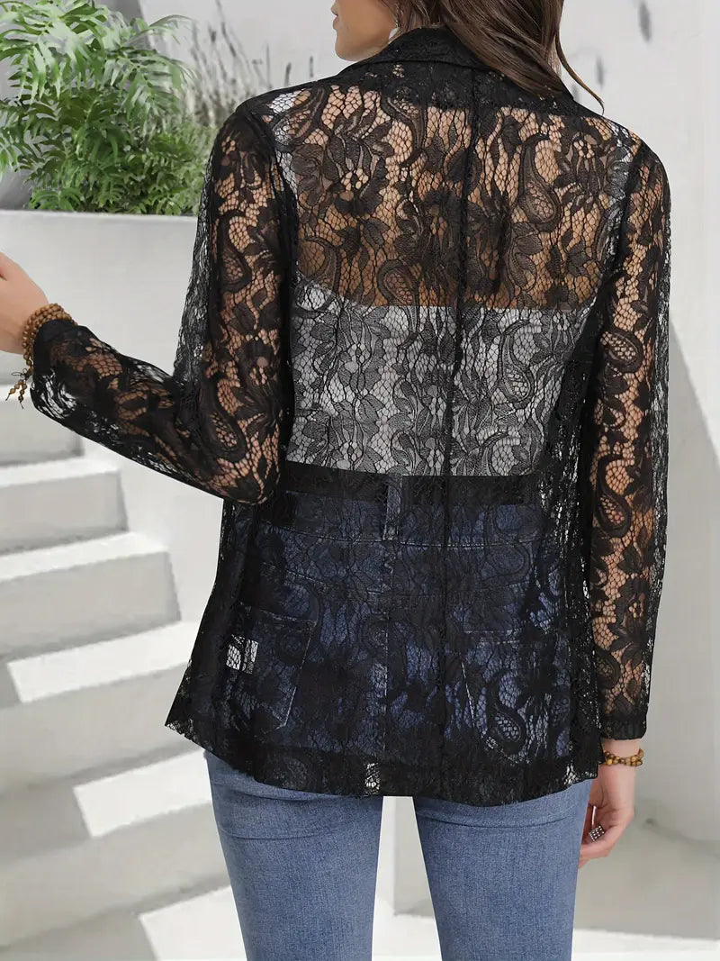 Deborah | Elegant Floral Lace Jacket