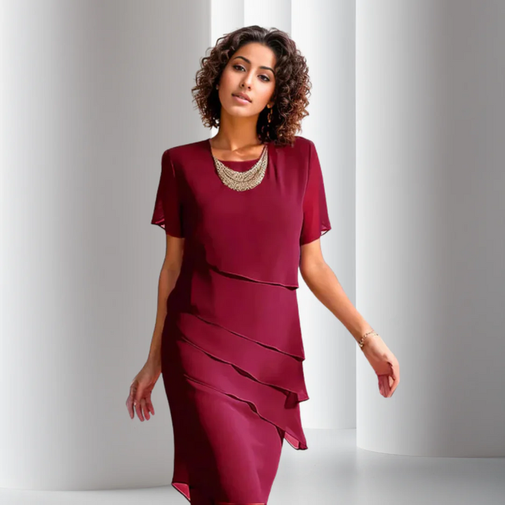 Clare | Pleated Elegant Dress