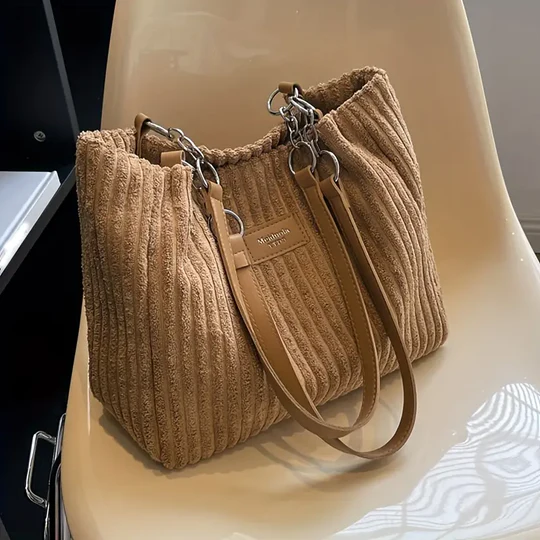 Layla | Elegant Corduroy Tote Bag