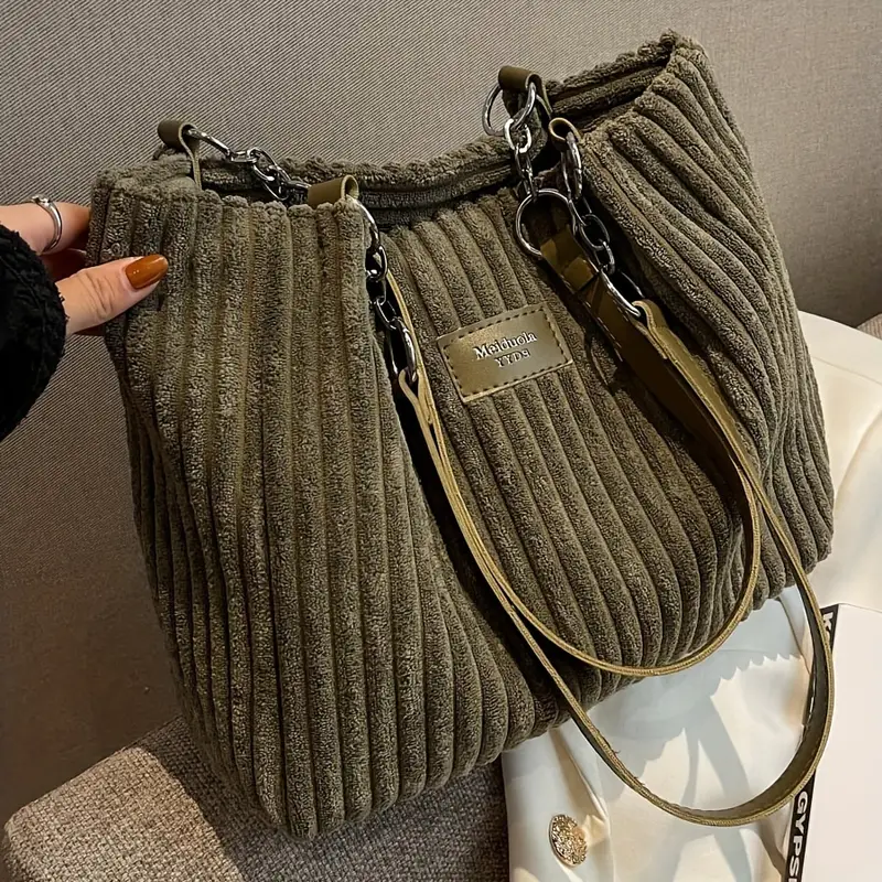 Layla | Elegant Corduroy Tote Bag